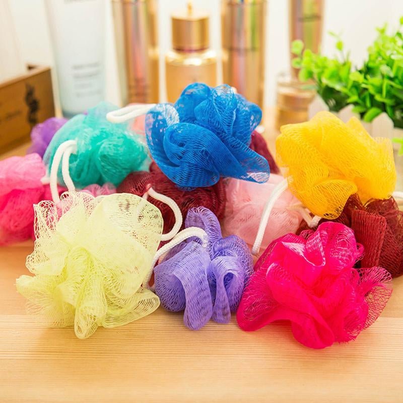 Flower Bath Body Scrubber Rub.
