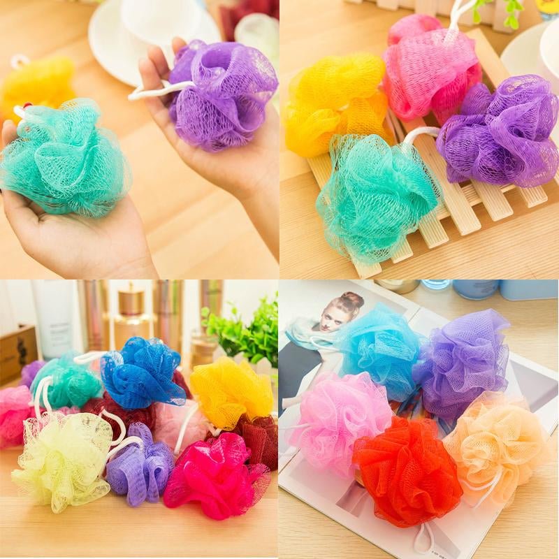Flower Bath Body Scrubber Rub.