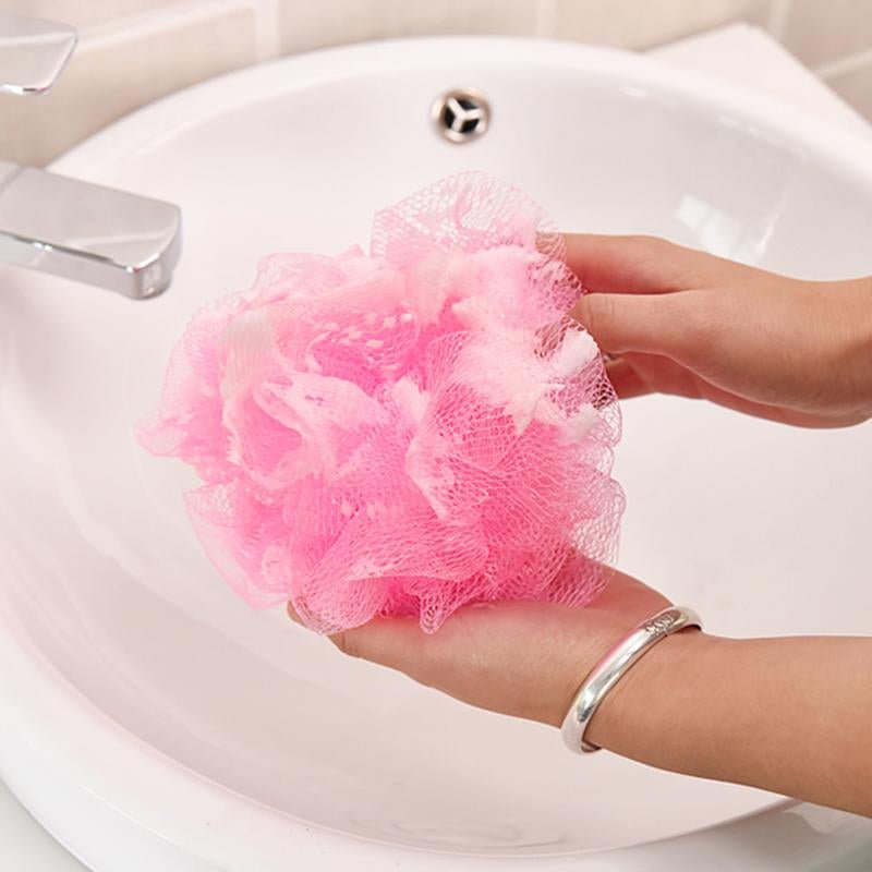 Flower Bath Body Scrubber Rub.