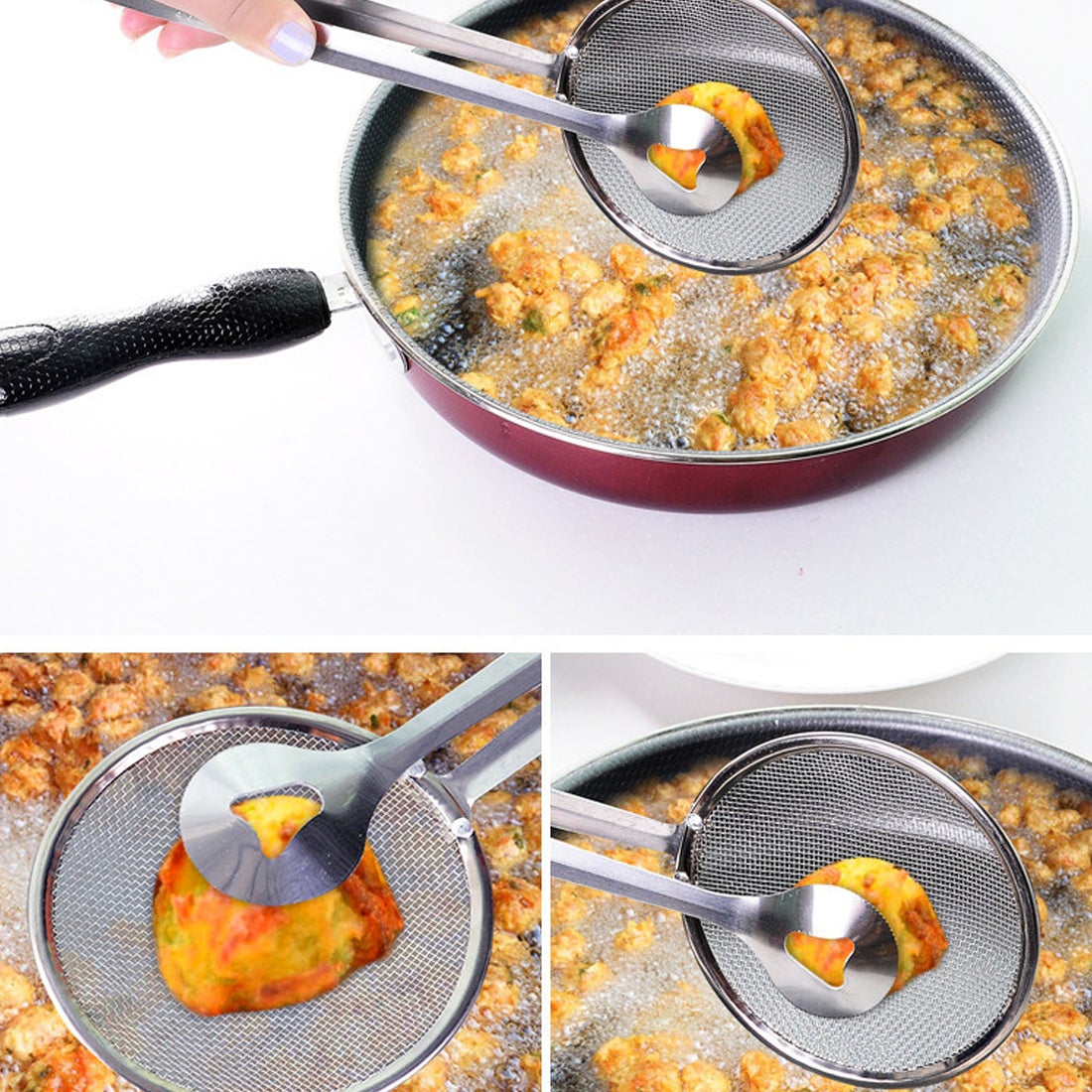 2 in 1 Multi-functional Frying Tong Tool