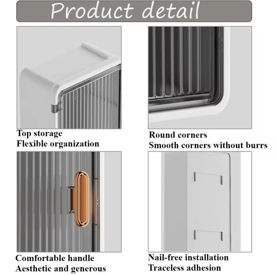 Wall Mounted Bathroom Shelf With Tissue Holder
